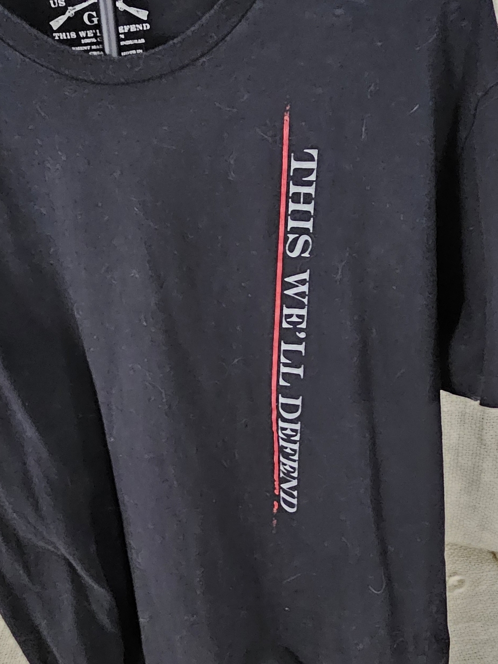 Black Grunt Style "This We Will Defend"T-Shirt Size 2x - Picture 4 of 6